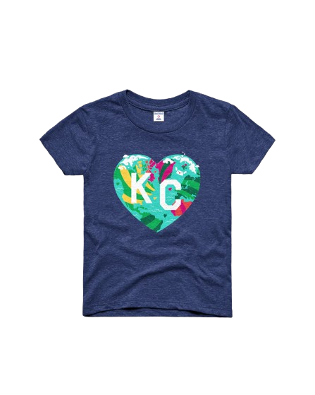 Kids 2026 KC Parade of Hearts Navy Tee